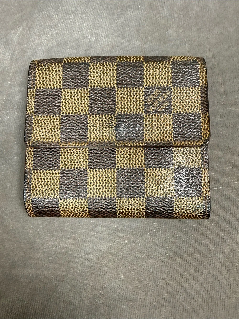 Louis Vuitton Victorine compact, envelope Wallet classic brown Damier Ebene